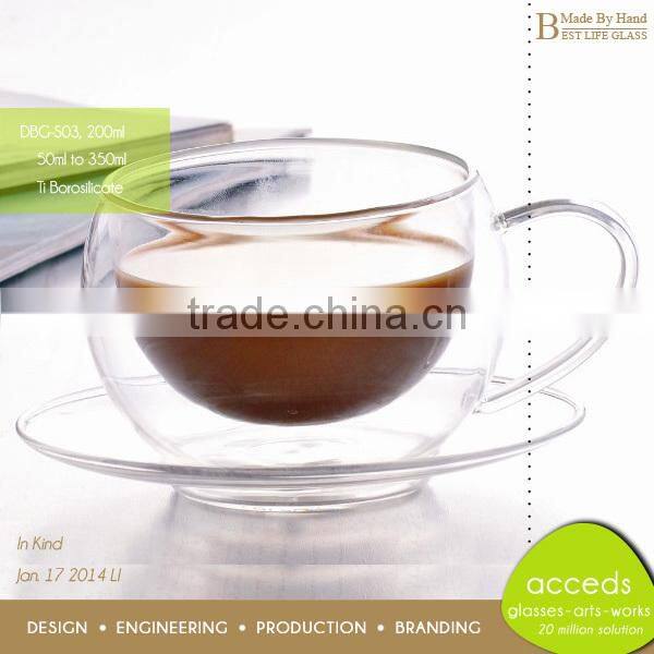 Custom Printed High Quality Glass Antique Tea Set