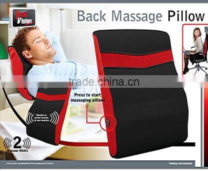 Vibration back massage pillow electric massaging pillow vibrating massager cushion