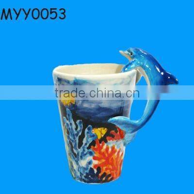 New arriving ceramic white skull drink cup for sale