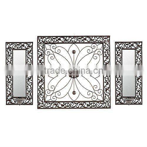 Hot sale new design metal wall art mirror