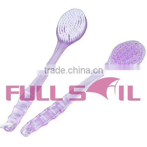 Plastic bath brush/scrub brush long handle