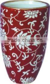 Cheap Terra Cotta red glaze Xmas Candle Holder