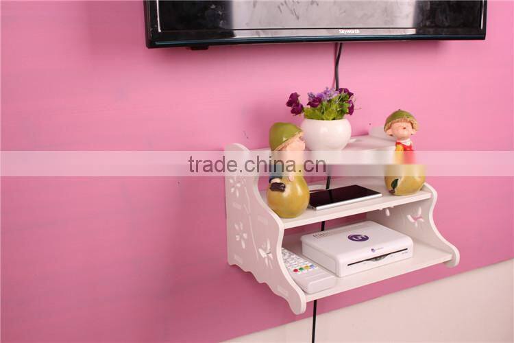 decro wood wall shelf for dvd player