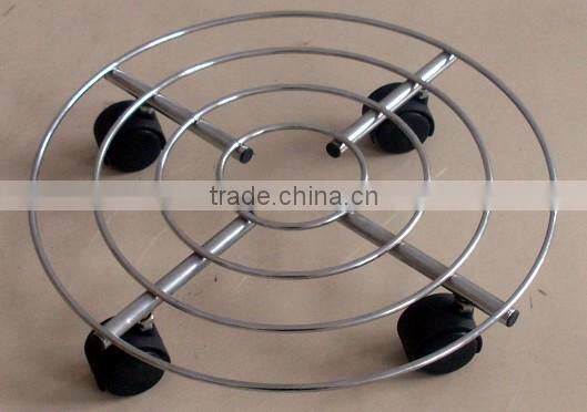 HIGH QUALITY home removable metal flower shelf Plant Trolley wheel flower shelf