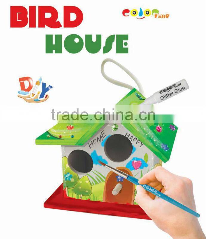 factory DIY Painting Wooden Bird House