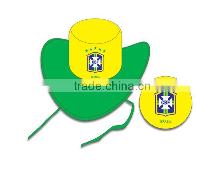 Foldable cap cheap brazil promotional cap world cup sport cap