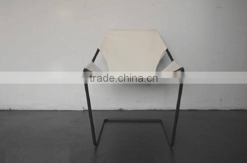 2015 new modern leather metal base designer chair