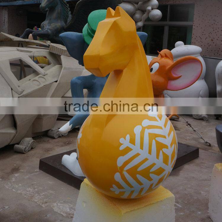 Fiberglass horse decoration