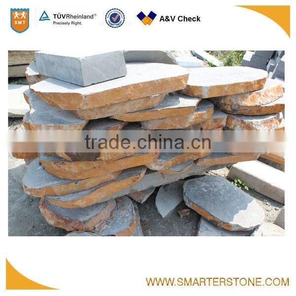 Natural split basalt rock paver stone for garden