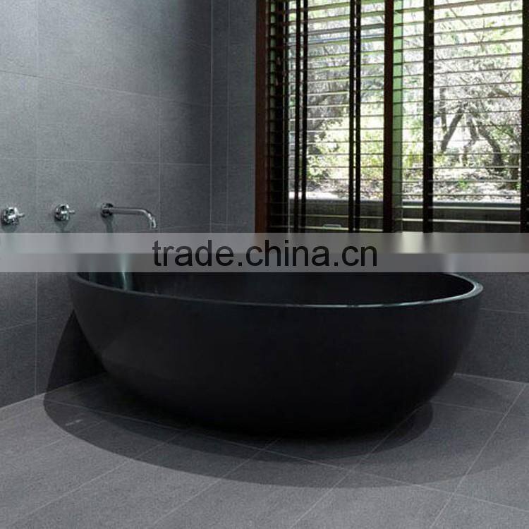 china factory home decoration wholesale marble marble bathtub black stone