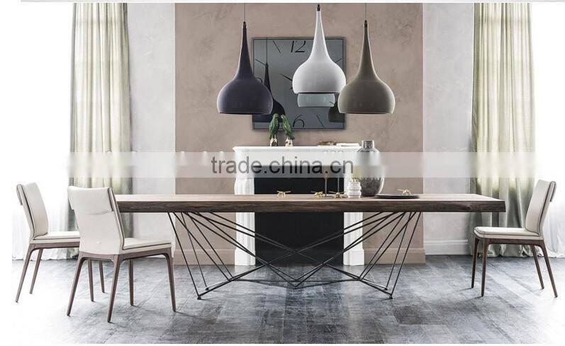 Momoda High_end Italian modern furniture personal customization 2.4M big size solid wood dining set contemporary dining table