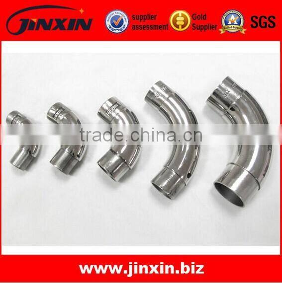 JINXIN high quality handrail pipe elbow fitting_stainless steel 304 welded pipe fittings elbow