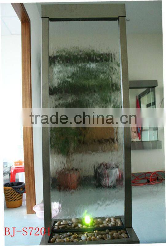 glass waterfall stained glass room divider