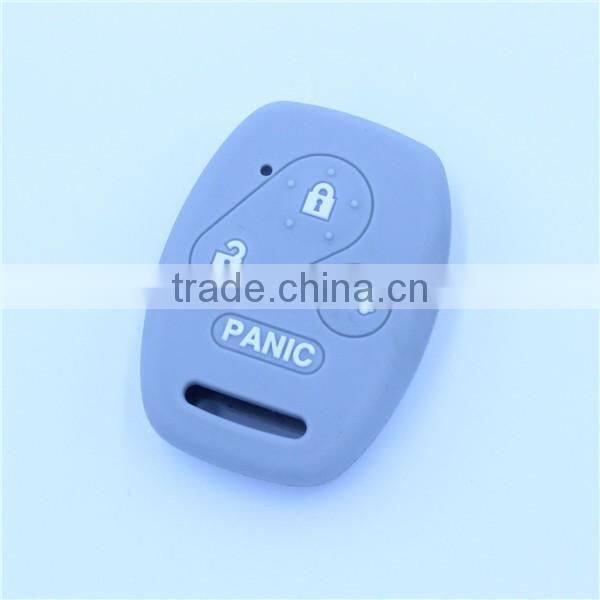 fob 4 buttons silicone car key shells for honda remote keys with panic buttons