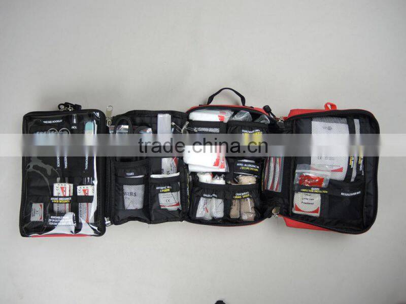 Portable travel first aid kit