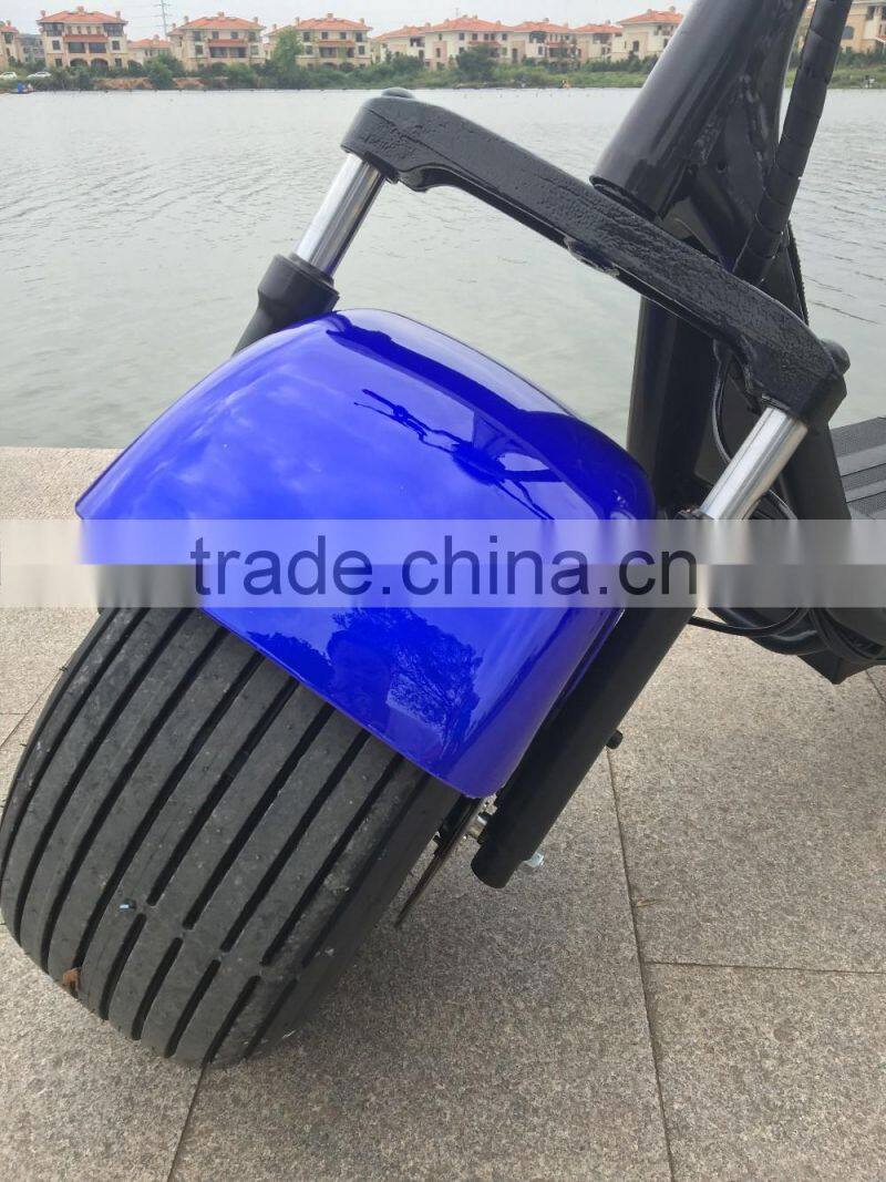 2016 popular Harley style electric scooter with big wheels fashion city scooter citycoco