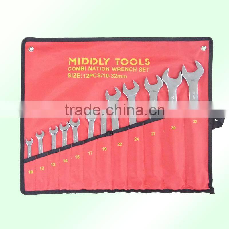 D5031 Canvas bag of 14pcs combination stay wrench set