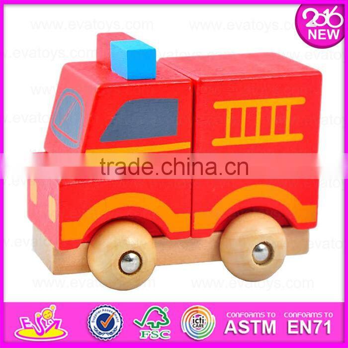 2017 Best design kids funny wooden classic car toy for sale W04A240