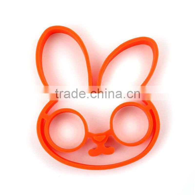 Bunny fried egg mold/pancake ring/multi shapes silicone egg shaper mold