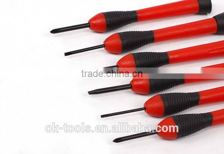 Ok-Tools 6pcs rubber grip precision screwdriver set
