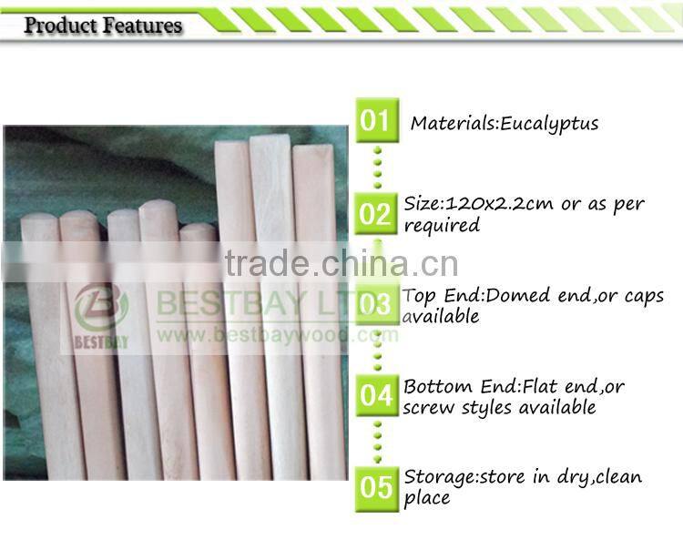 Hot sale wooden broom stick 25 containers per month