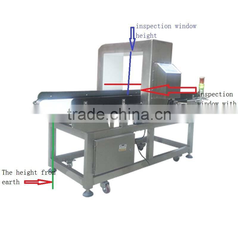 FDA standard Conveyor Belt food Metal Detector machine, metal detector for food processing industry