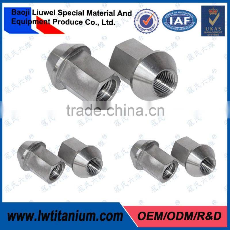 Polished Gr5 M12*1.25/1.5*23.5 Titanium Lug Nut