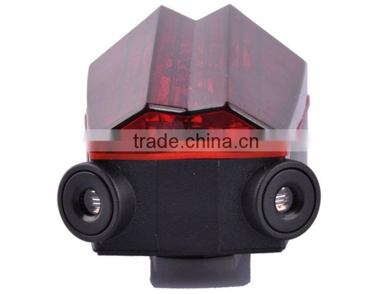 HONG HAO 500mW 625nm 2*AAA Adjustable Bicycle laser tail light