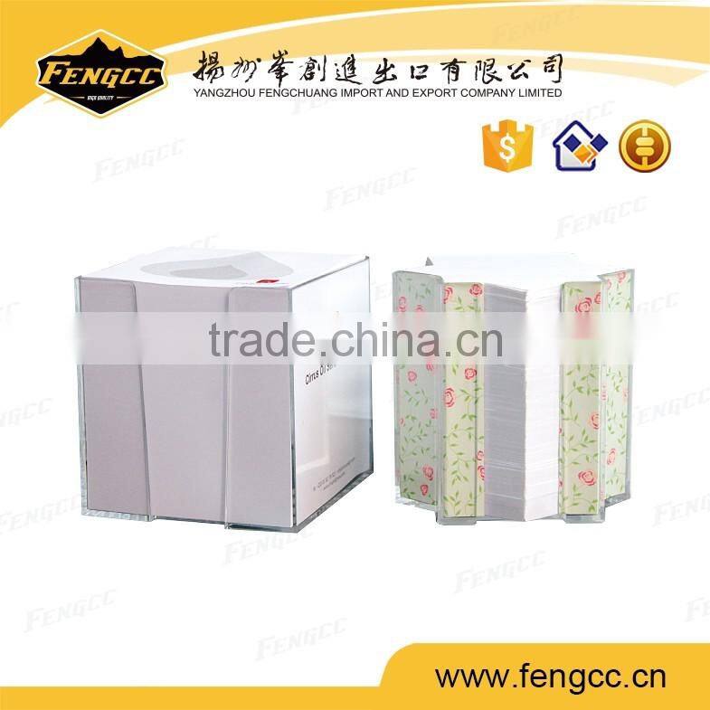 notepad shaped note pad memo pad with plastic case