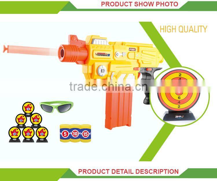 Popular kids play electric toy rubber game soft bullet gun