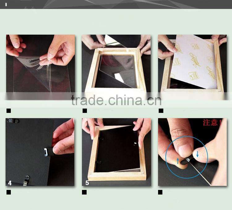 2015 new design custom Wooden Photo Picture hang wall frame