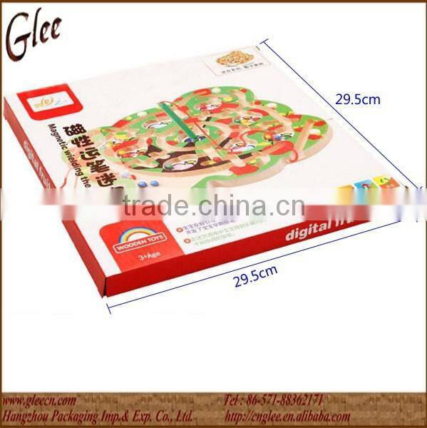 kids education wood magnetic maze