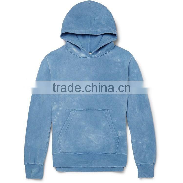 adult elastic cuffs polar fleece stone washed hoodie