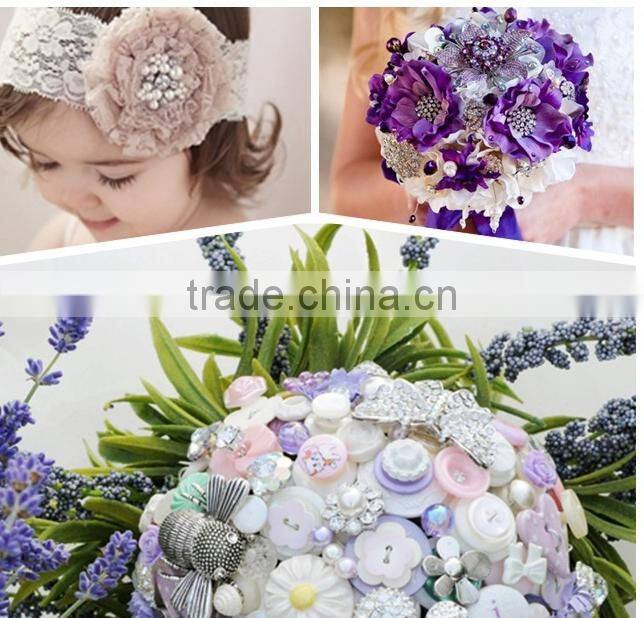 Fashion Rhinestone Button for Wedding Bouquet Decoration WBK-1259