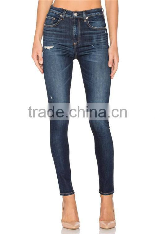 New Fashion 2017 Comfortable Sexy Ladies Jeans Pants Designs