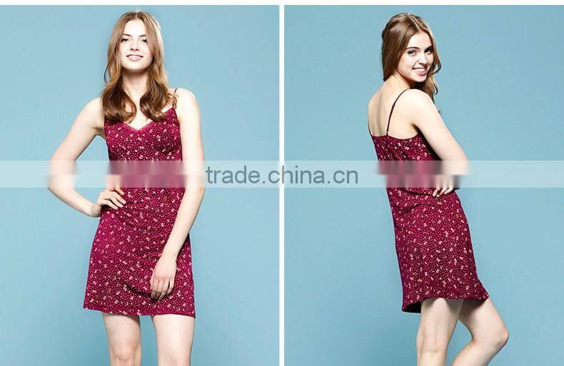 Cotton/Silk ladies sexy sleepwear summer pajamas sleeping skirts