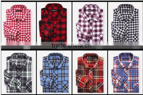Mens flannel shirts checks plaids flannel shirts stock shirts MOQ 5PCS