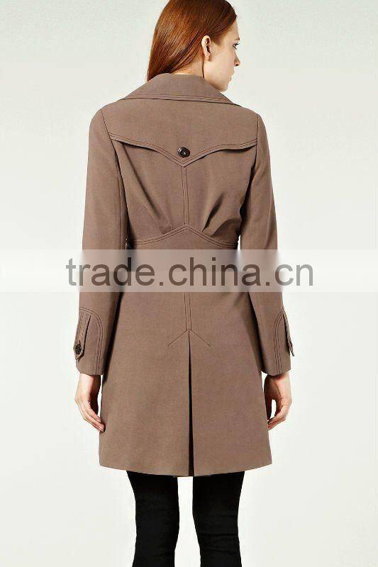 12C003 hot selling lady fashion trench coat