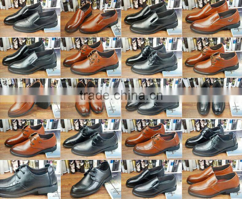 GZY men shoes genuine leather business male shoes stock genuine leather whoelsale guangzhou export quality 2017