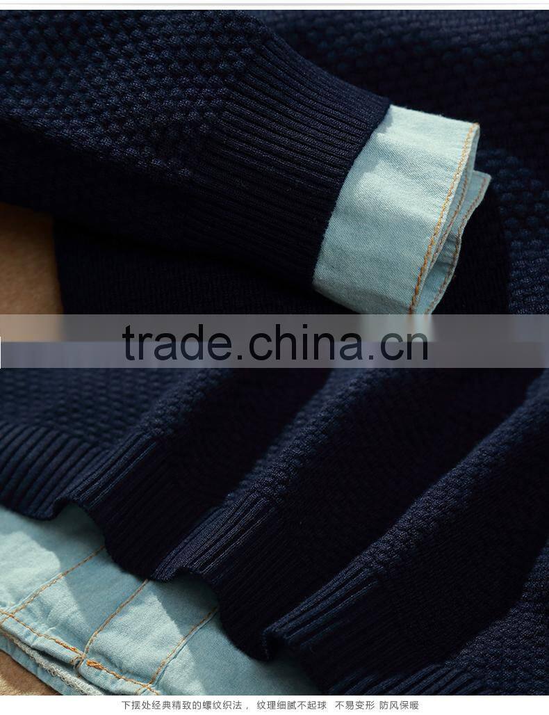 GZY new long sleeve men sweater intarsia sweater