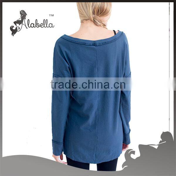 wholesale pullover without hood ladies sweatshirt