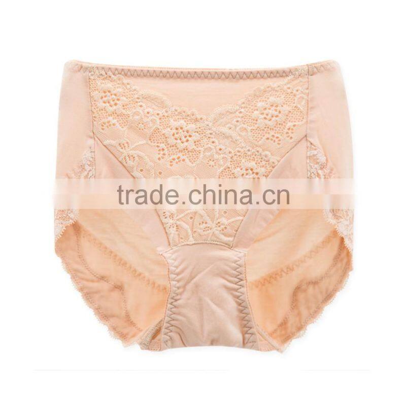 Custom High Quality Colorful 95% Cotton 5% Spandex with Lace Sexy Fancy Woman Underwear