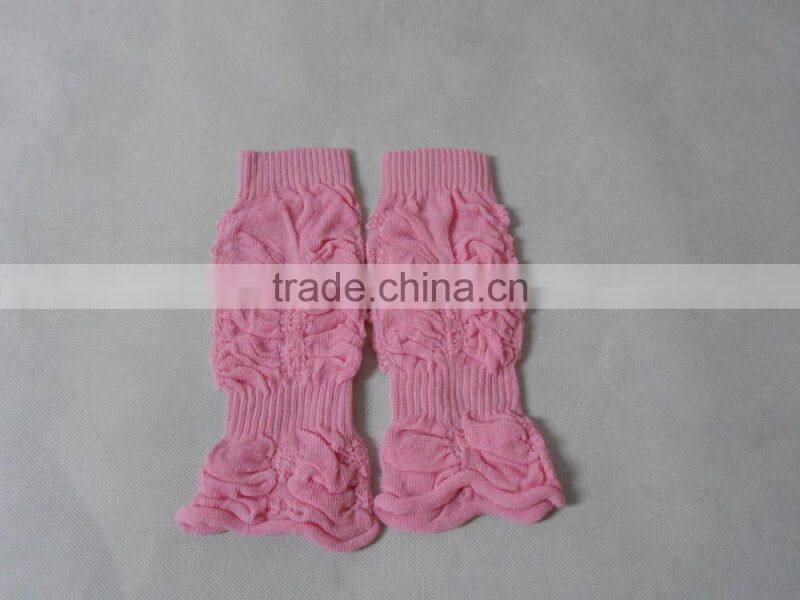 Knitting jacquard kids leg warmers