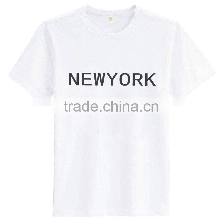 Top quality 97% combed cotton 3% spandex custom print t shirt