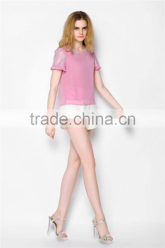 net style latest casual summer women milk silk blouse, transparent saree blouse,cheap womens blouses