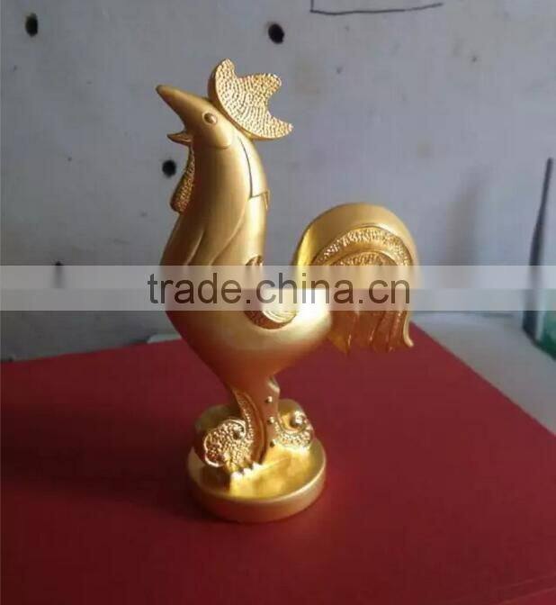 2017 New Design High Quanlity Gold Rooster Award Gold Chanticleer Trophy For Company Gift