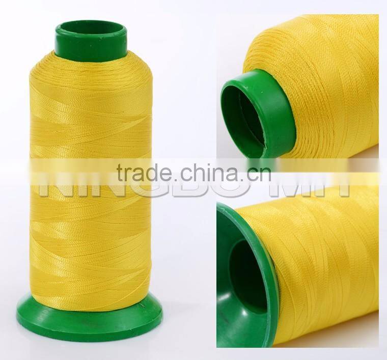 100% Polyester spun gold color sewing thread wholesale