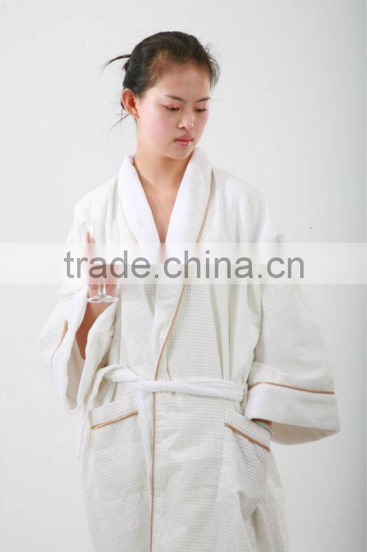 hotel velour bathrobe