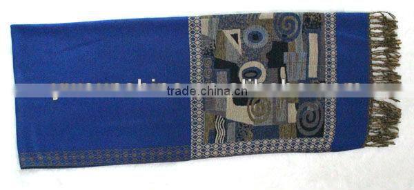 hot selling geometry jacquard cotton scarf ,fashion shawl