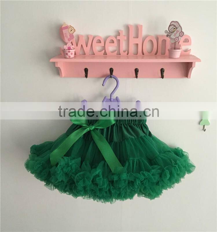 MOQ 1PCS green ruffle skirts